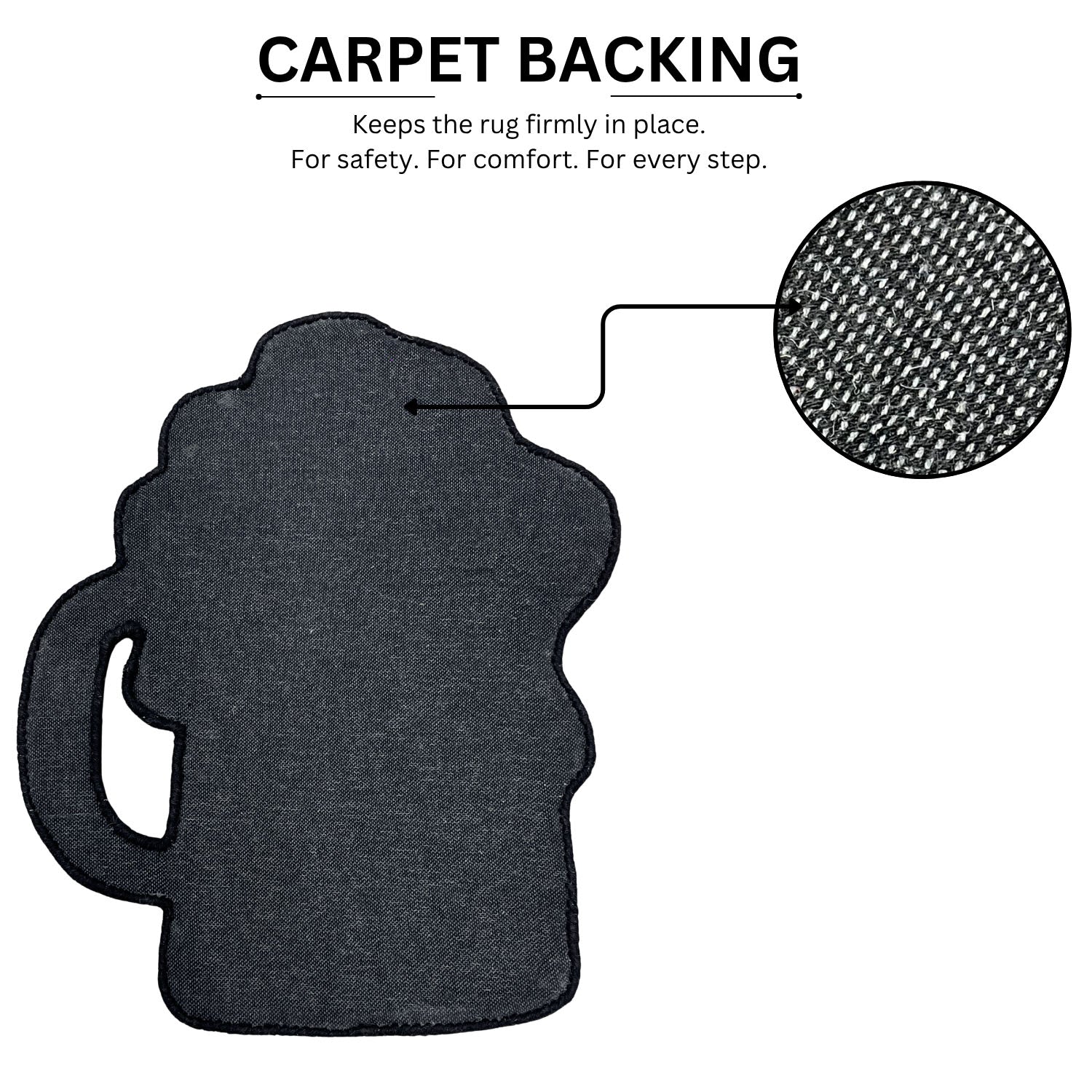 Beer Mug Graphic Wool Rug Plush Decorative Mat For Wall And Room Decor (Mug , 77x63 cm )