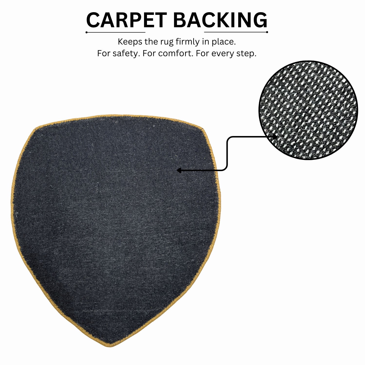 Arsenal Wool Tufted Floor Mat  (81x72 cm, Red Gold White Black )