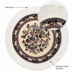 Floral Pattern Dining Table Mats ( 36x36cm, Multicolor, Set Of 2 )