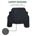 Car Shaped Tufted Wool Rug Floor Mat For Kids ( 63x68 cm , Green )