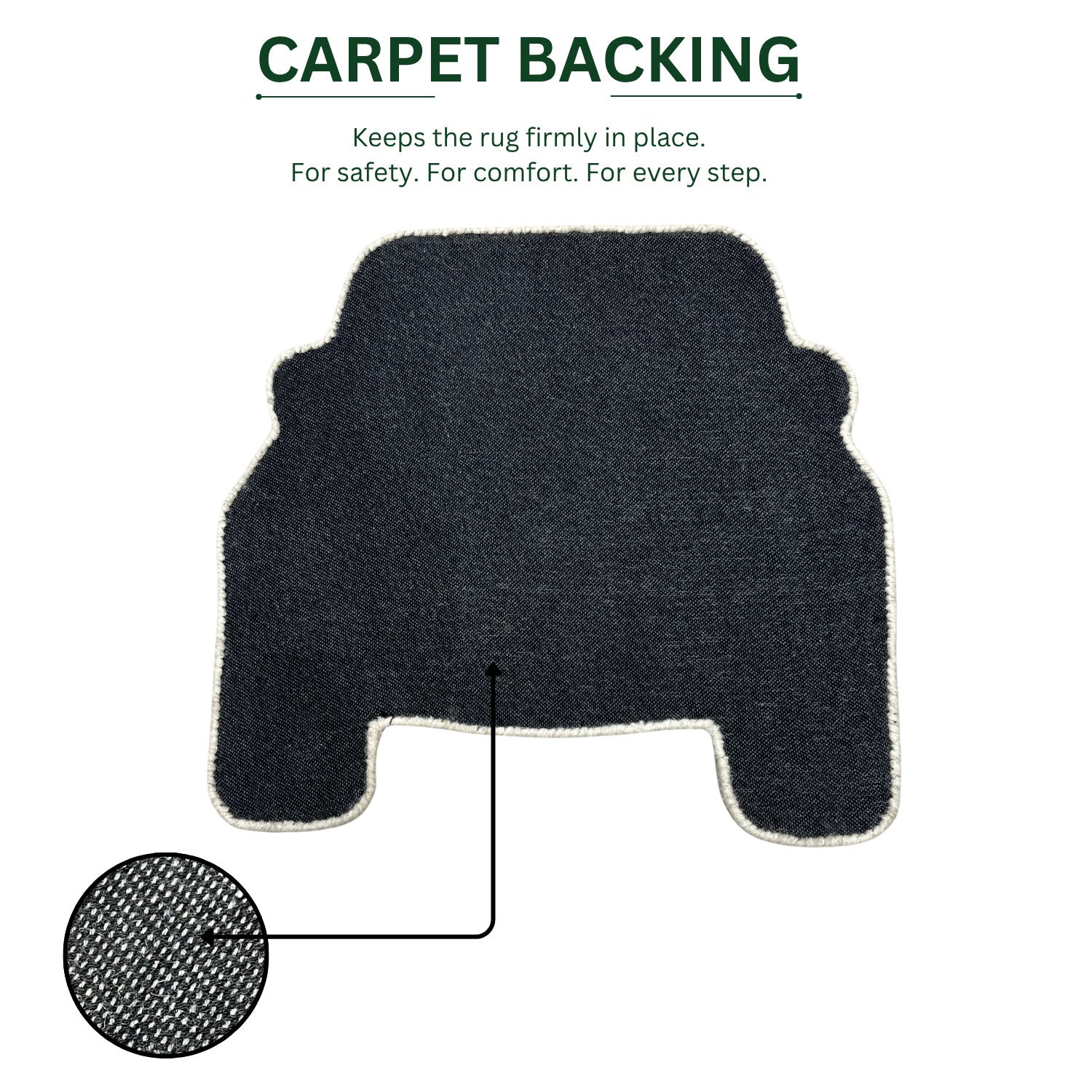 Car Shaped Tufted Wool Rug Floor Mat For Kids ( 63x68 cm , Green )