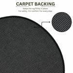 Eagle Wool Rug Tufted Decorative Accent Mat for Wall Hanging and Room Decor (24x24 cm, Black )