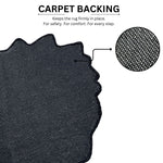 Tufted Wool Rug Unique Character Design Floor and Wall Carpet (62x60 cm, Multicolor )
