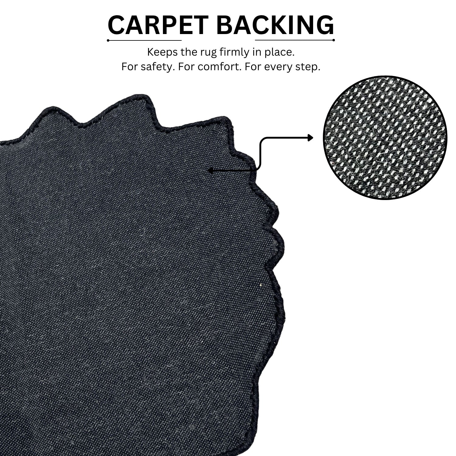 Tufted Wool Rug Unique Character Design Floor and Wall Carpet (62x60 cm, Multicolor )