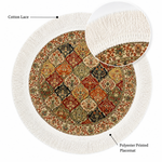 Persian Patchwork Dining Table Mats ( 36x36cm, Multicolor, Set Of 2 )