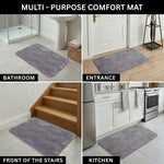 Moscow ZigZag Wave Microfiber Bath  (38x58cm Grey)