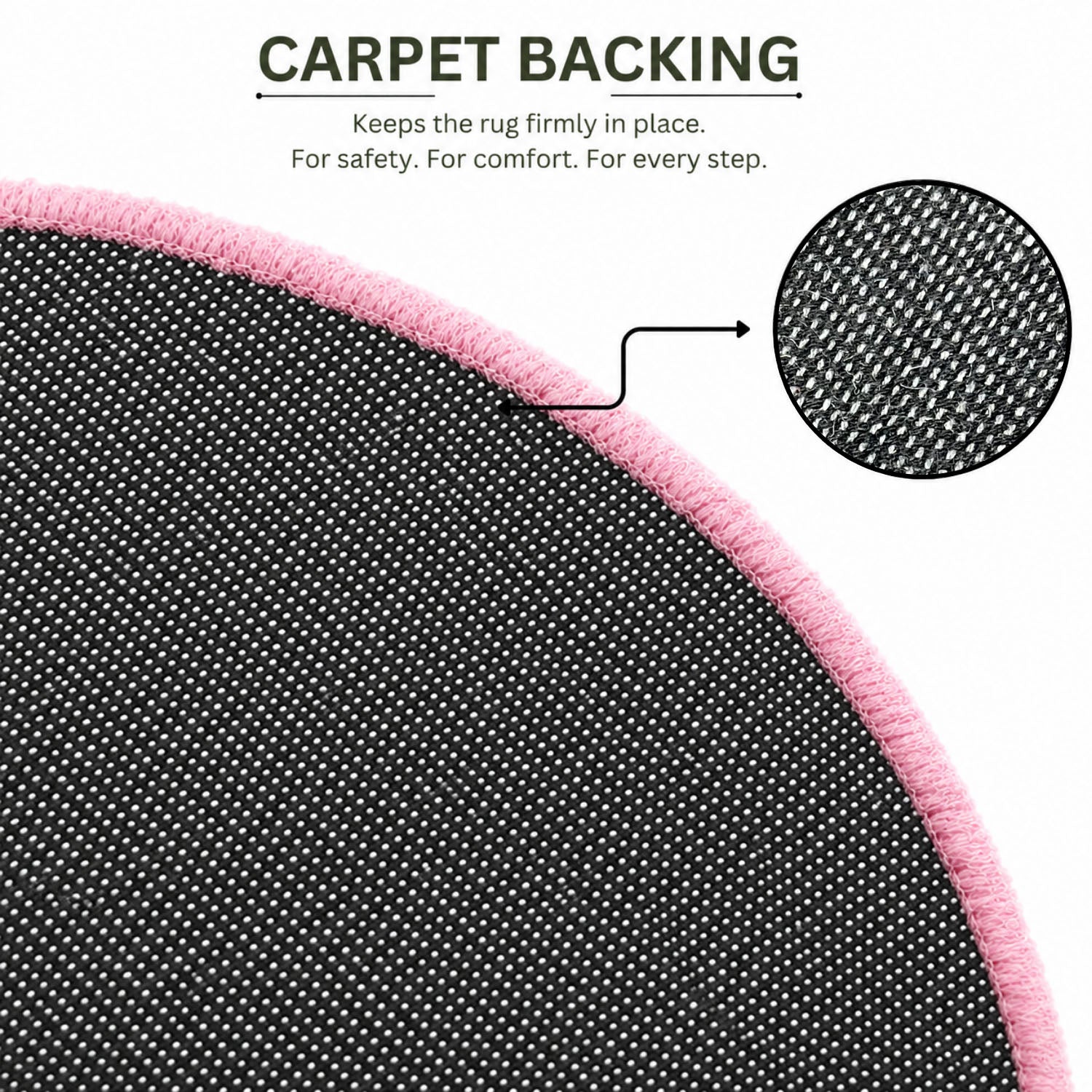 Premium Wool Tufted Rug Cartoon Character Unique Design Floor Mat For Kids Room Bedroom Home Decor High Warmth All Season (61x61 cm, Pink, Pack of 1)