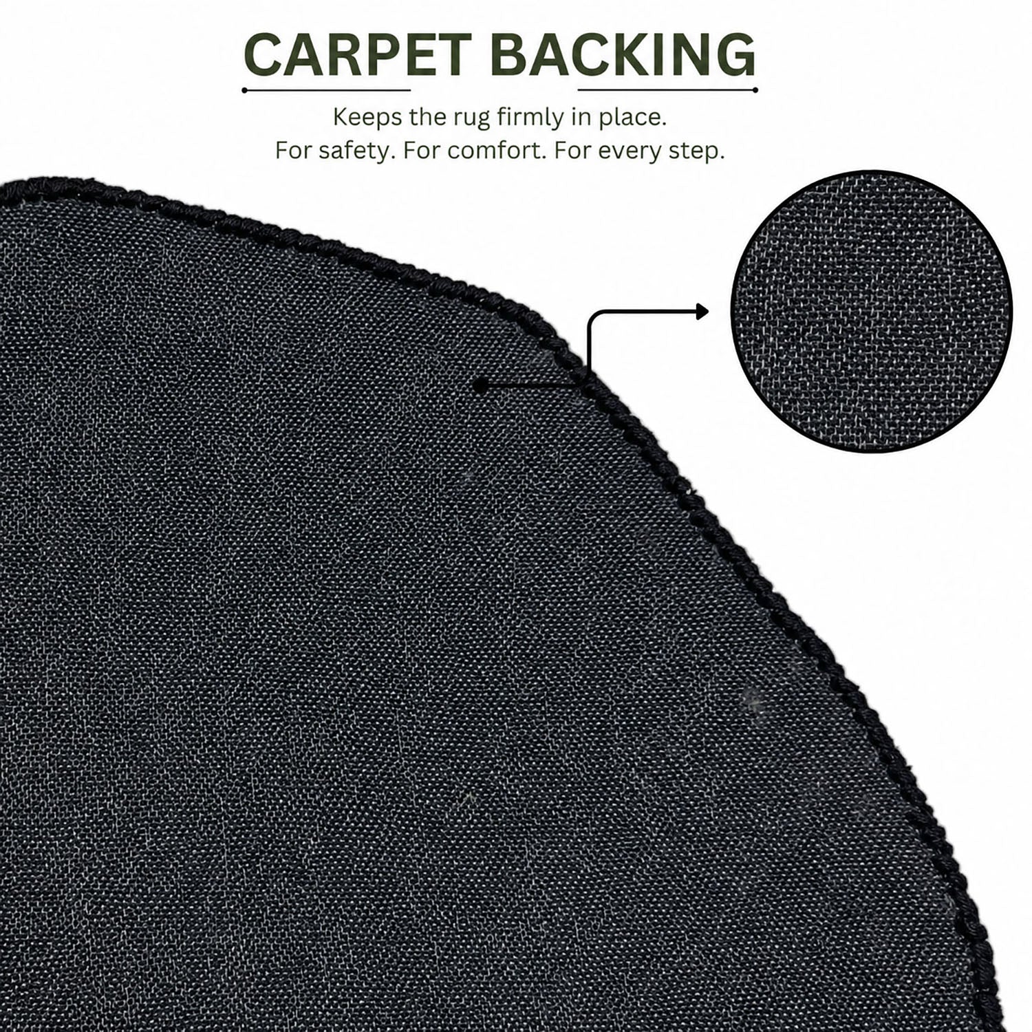 Tufted Wool Rug with Unique UFC Logo Design