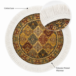 Sapphire Medallion Dining Table Mats ( 36x36cm, Multicolor, Set Of 2 )