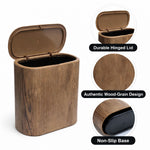 Portable Plastic Dustbin For Home And Kitchen (  28x14.5x29 cm, Brown )