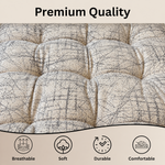 Polyester Chair Cushion Pad, Soft, Comfortable Back Support, Relaxing Backrest Pillow Cushions with Ties for Home, Office, Livingroom - (18x18 Inch, White) Pack of 4