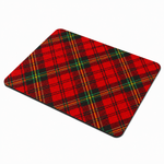 Kitchen Dish Drying Mat | Red Tartan Check Print | 35x55 cm