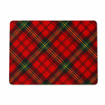 Kitchen Dish Drying Mat | Red Tartan Check Print | 35x55 cm