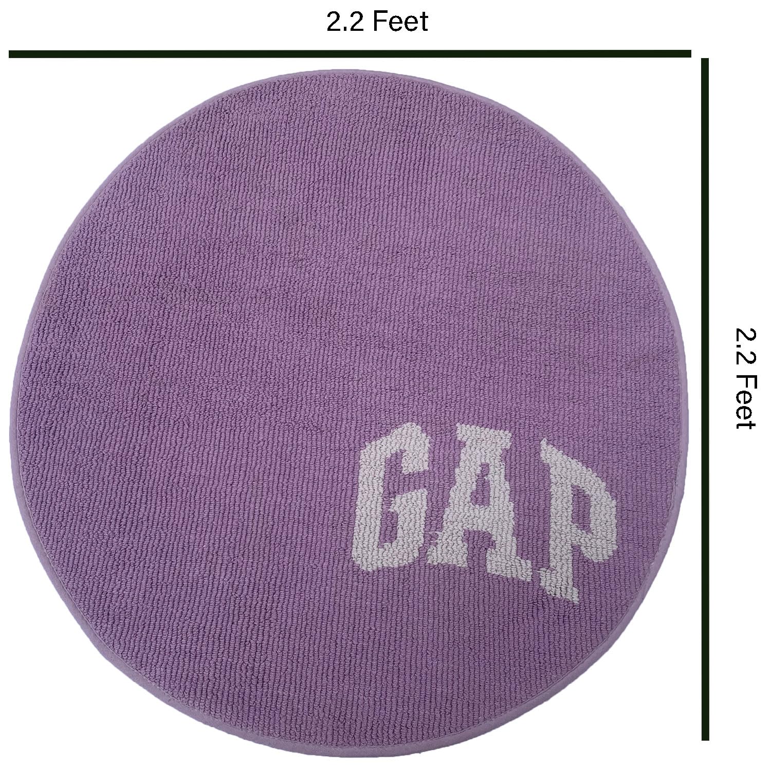 Round Bath mat for Bathroom (Purple, 65 x 65 cm)
