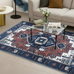 Polyester Printed Handmade Carpet Traditional (3X5 Feet Multicolour)