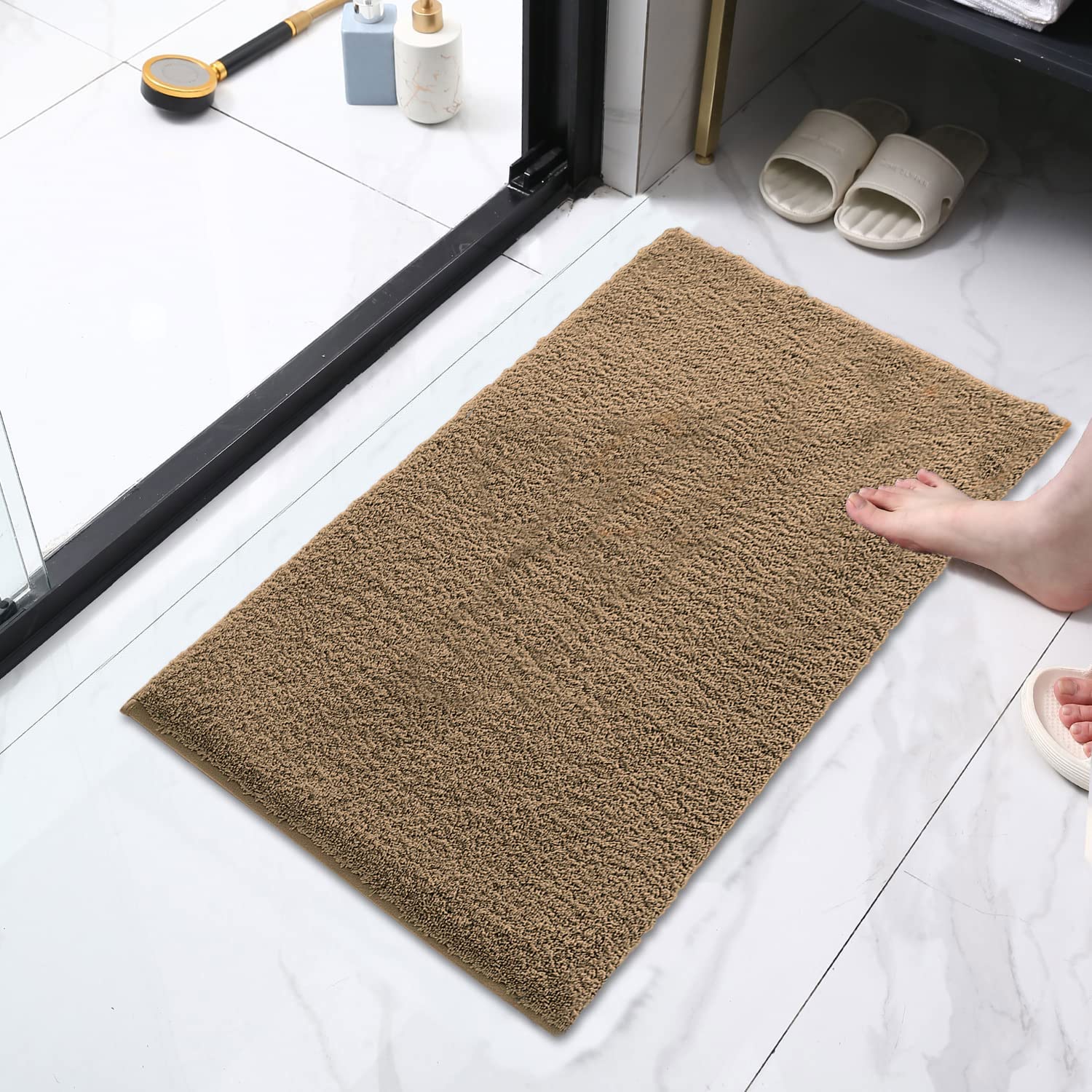 Sensuous Bathmat 2500 GSM Microfiber (Anti Gold, 45cm x 75cm)