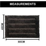 Bathmat 2500 GSM Microfiber Pack of 2 (40cm x 60cm, Arabic Coffee)
