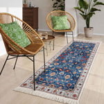 Polyester Floor Runner  Imperial Medallion Pattern Multi Color 150x56cm
