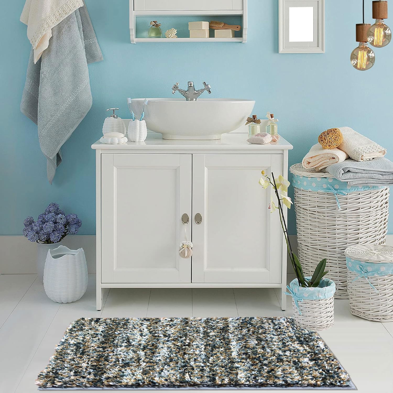 Hawaii Bath Mat Anti Skid (N. Walnut, 45cm x 75cm)