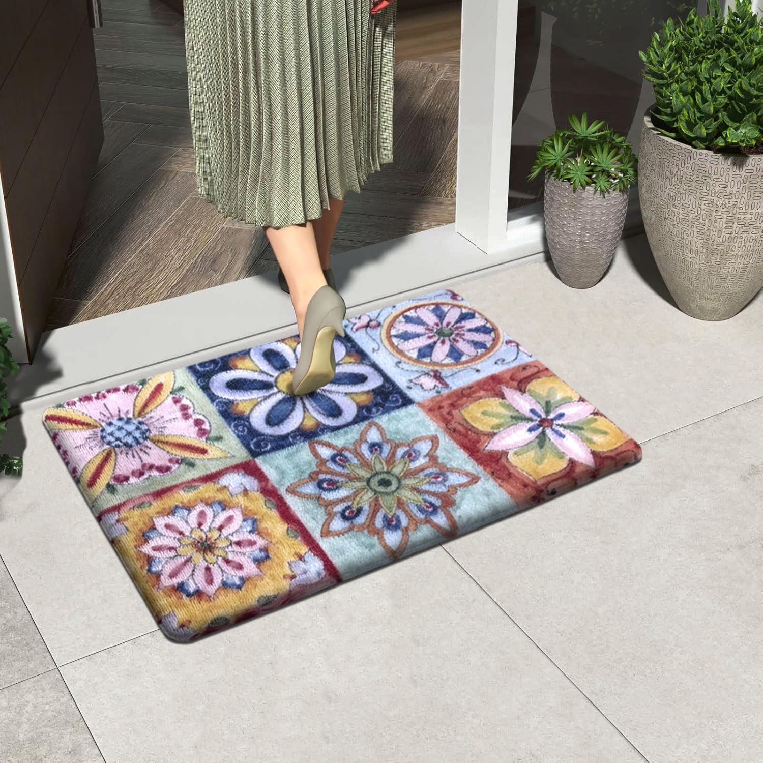 Cuba PVC Door Mats Anti Fatigue - mosaic (40x60 cm)