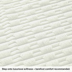 Rabbit Tail Fur Carpet (3x5 Feet, Cream)