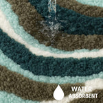 Canada Bath Mat Multi Waves (40x60 cm, Aqua)