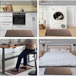 Jersey Texture Anti-Fatigue PVC Door Mat (Coffee, 45x75 cm)