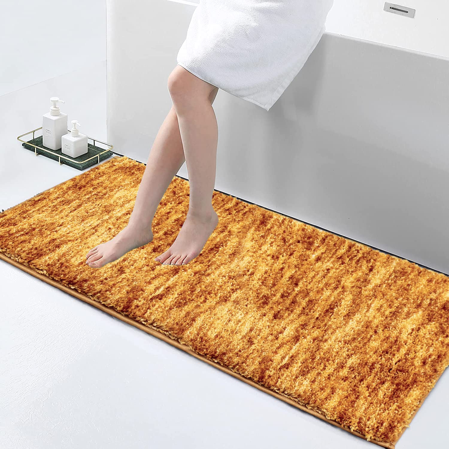 Hawaii Bath Mat Anti Skid (Gold, 60cm x 90cm)