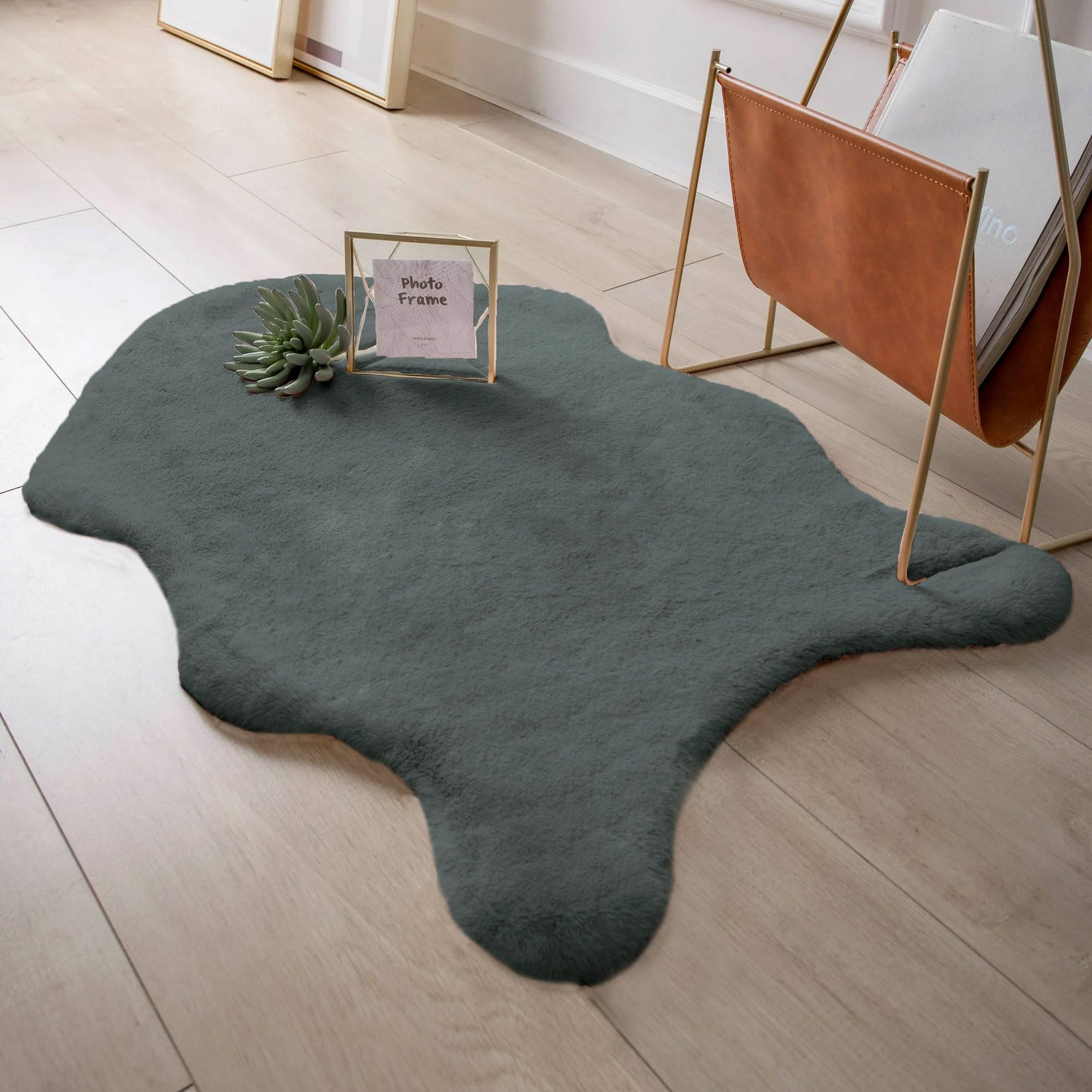 Faux Fur Carpet for Living Roomt ( 135x90 cm)