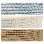 3-Piece Cotton Storage Basket Set ( Multicolor)