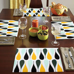 Placemat/Utensil Mat for HomeSet of 4 Piece (Drop_30x45 Cm)