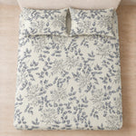 Double Bedsheet with 2 Pillow Covers 220 TC 100% Cotton Feel ( King Size Grey &White 90x100 inch )