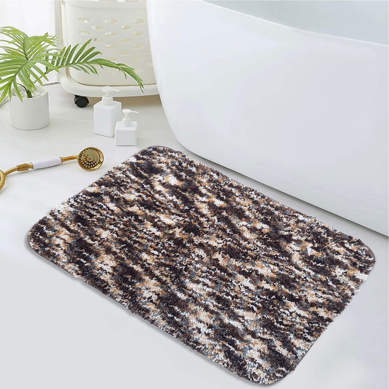 Hawaii Bath mat Anti Skid (Walnut, 45 x 75 Cm)