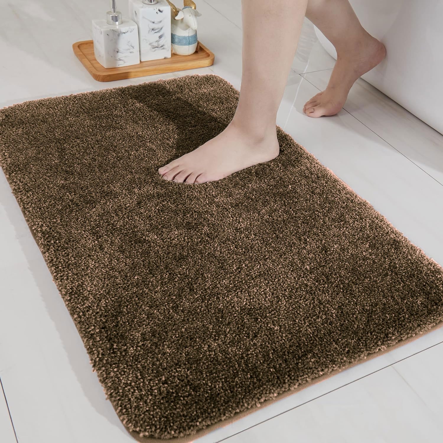 Newman Bath Mat (40X60 CM, Coffee)