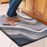 Cuba Door Mats Anti Fatigue - Wave Black (45x75 cm)