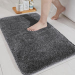 Microfibre Bath Mat For Home 40x60 cm Grey
