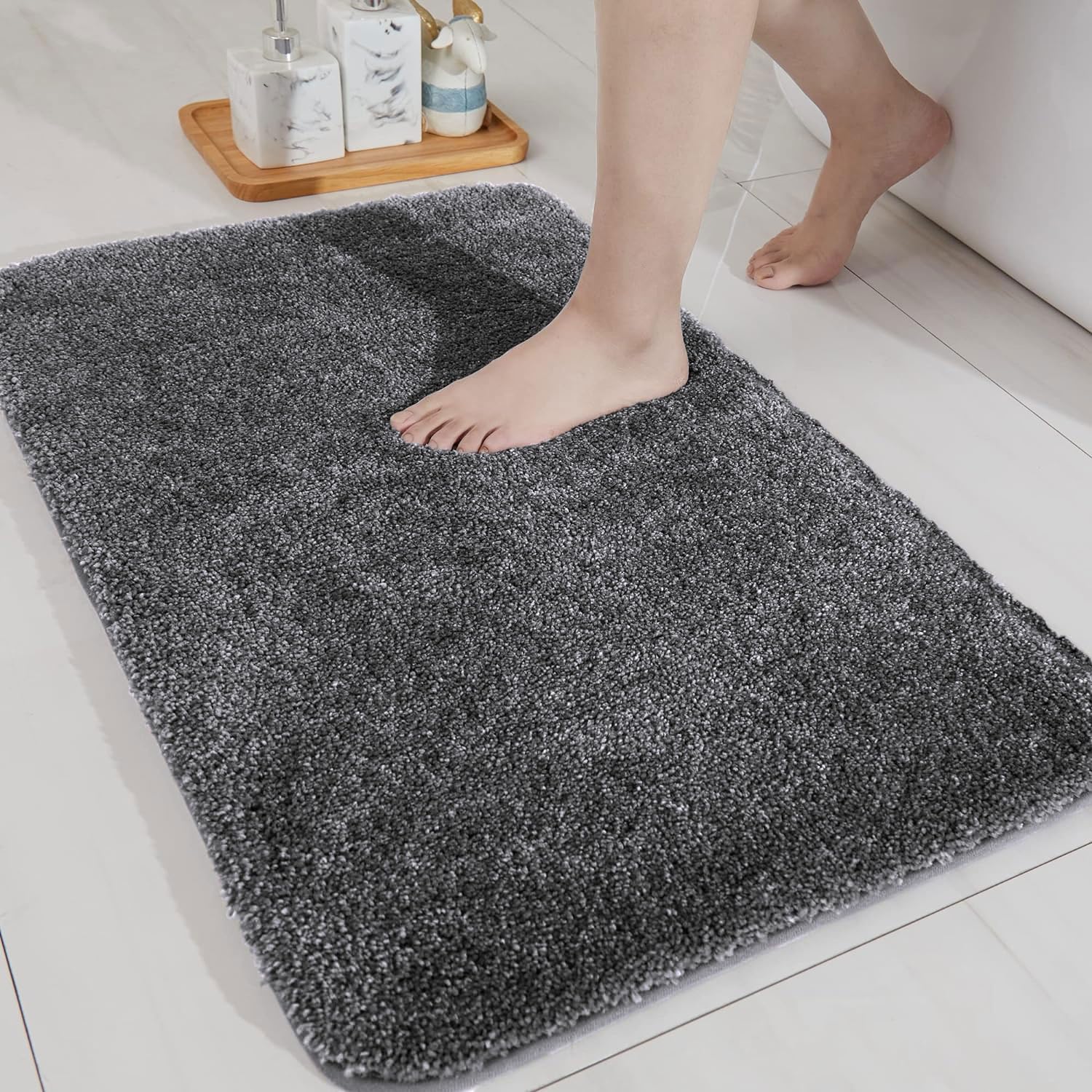 Newman Bath Mat (40X60 CM, Grey)