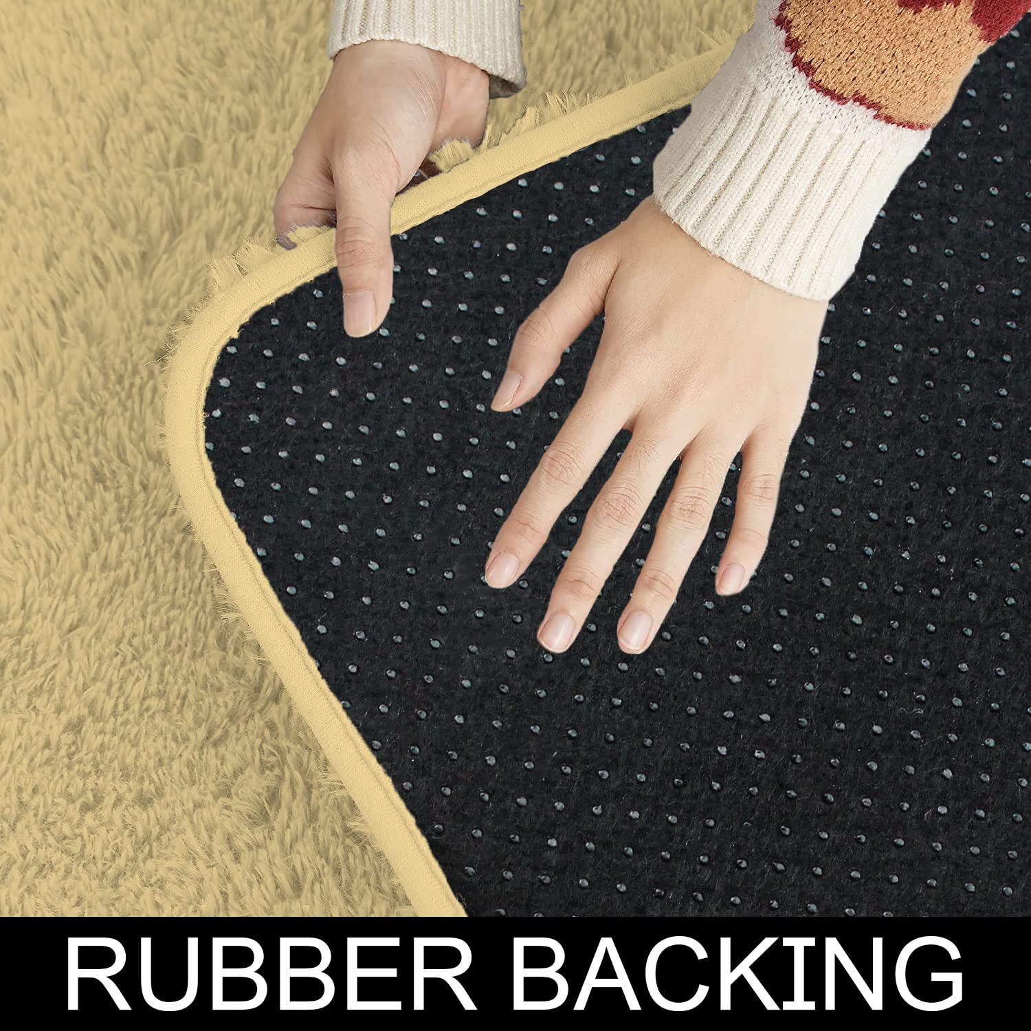 Doormats Marino Fur 2000 GSM (60x90 cm, Gold)