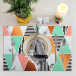 Placemat/Utensil Mat for HomeSet of 4 Piece (Triangle_30x45 Cm)