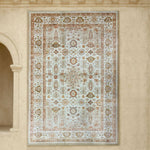 Polyester Golden Dusk Carpet for Bedroom (3x5 Feet, Multicolor)