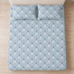 King Size Double Bedsheet with 2 Pillow Covers Premium  Block Floral Printed 108x108 inch