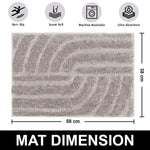Scotland Maze Cut Bathmat Mat Pack Of 2 (38x58 cm , Grey)