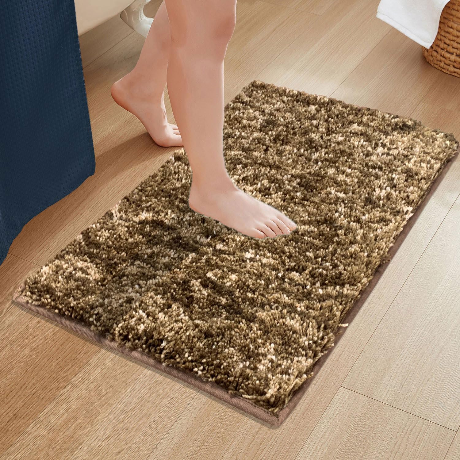 Hawaii Bath Mat Super Soft (Rock Brown, 40cm x 60cm)