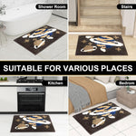Macau Planet Bath Mat (40x60 cm,Coffee)