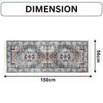 Polyester Floor Runner Persian Tribal Pattern Multi Color 150x56cm