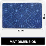 PVC Door Mat for Home Entrance Indoor & Outdoor(40x60 cm - Blue)