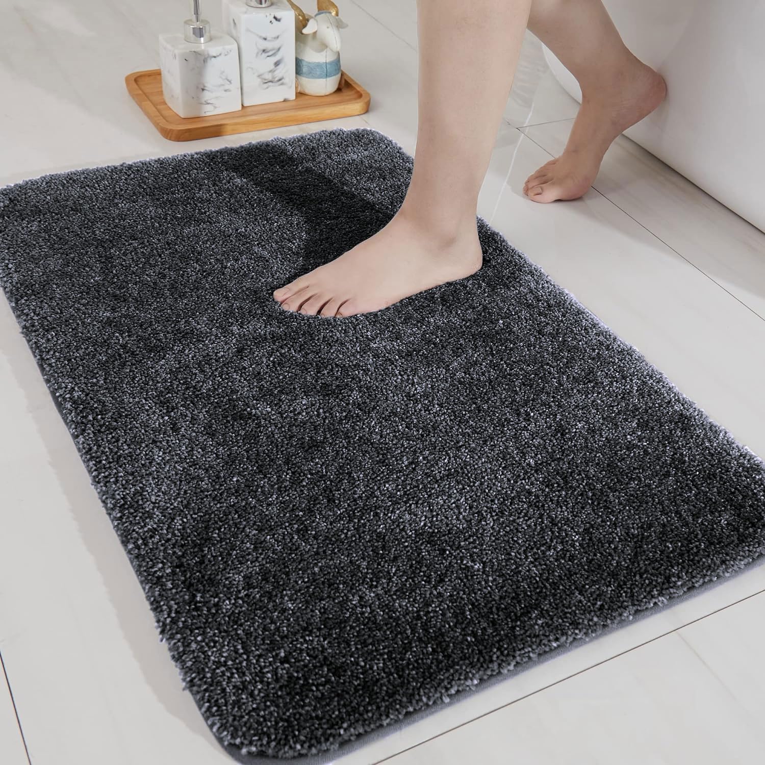 Newman Bath Mat 2500 GSM (40X60 Cm, Anthra)