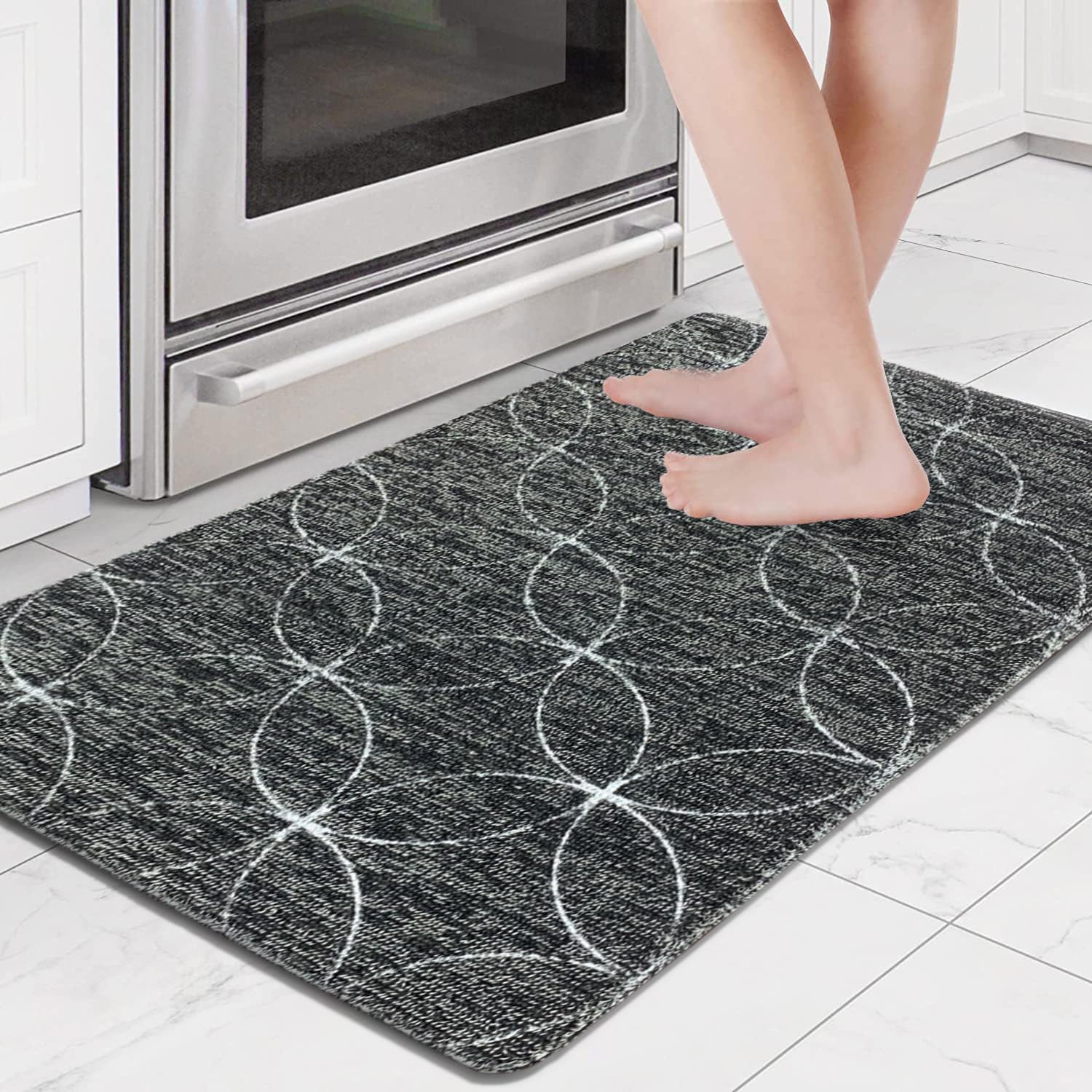 PVC Door Mat for Home Entrance Indoor & Outdoor(40x60 cm - Grey)