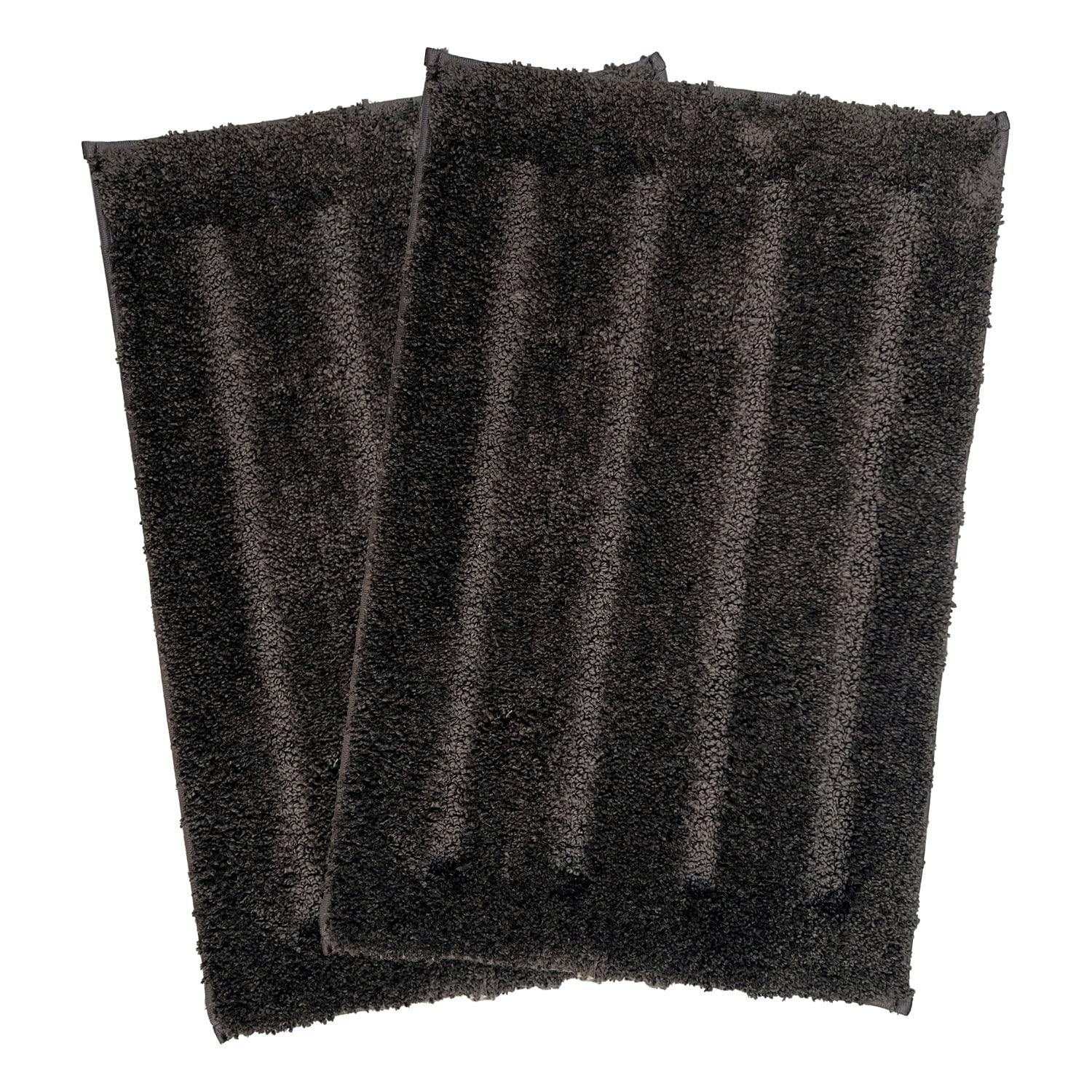 Bathmat 2500 GSM Microfiber Pack of 2 (40cm x 60cm, Arabic Coffee)