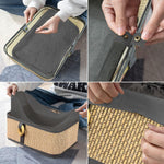 Brick Storage Box Bamboo (Beige,30x20x12 cm)